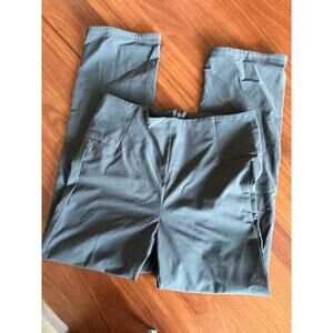 ATHLETA Womens Trousers Size 4P Dark Gray Wide Waistband Professional Chic